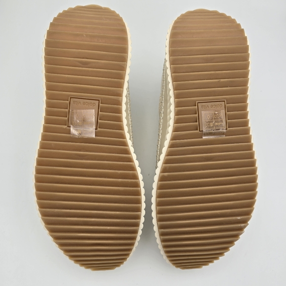 NWOT Dolce Vita Denae Dolan Lace-Up Platform Sneakers, Sandstone Knit, Women's 9 - Picture 13 of 16